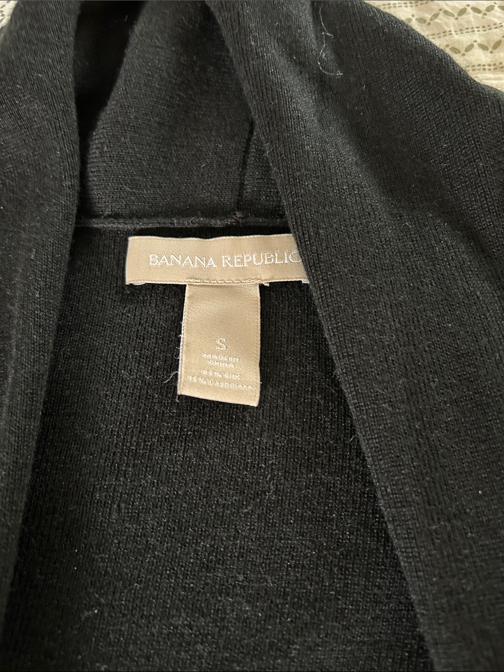 Banana Republic Open Front Black Cardigan - Picture 4 of 4
